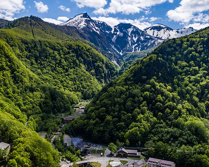 上川町の風景