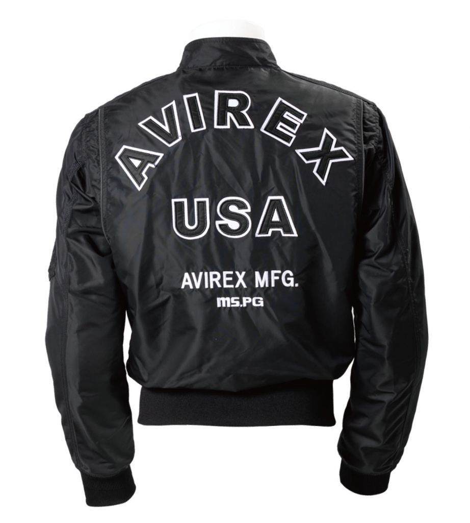 BK-back｜AVIREXプロテクター付きライディングジャケット｜２りんかん