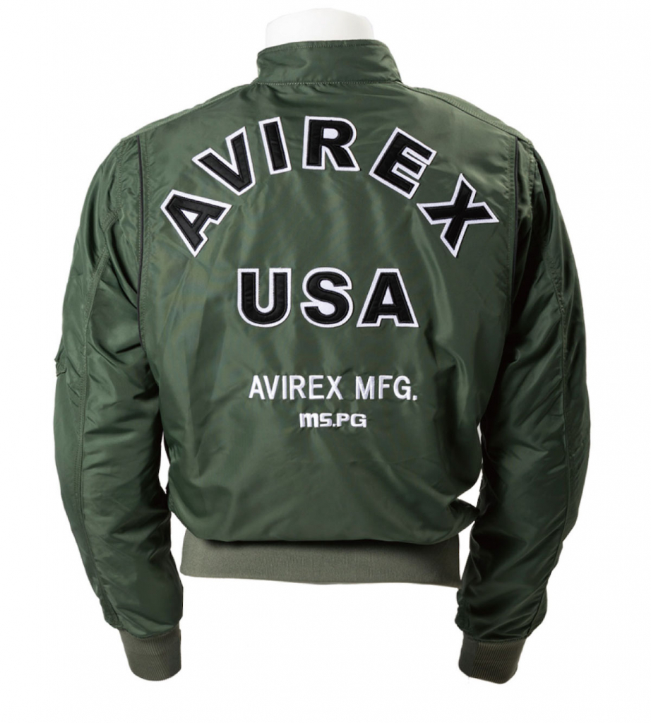 04.SGR-back｜AVIREXプロテクター付きライディングジャケット｜２りんかん
