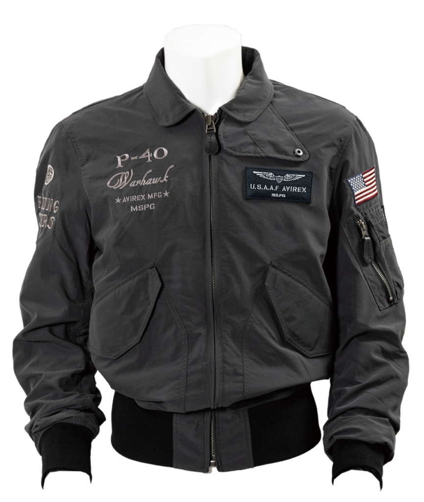 ブラック　AVIREX CWU-36P WIND BREAK FLIGHT JACKET ２りんかん