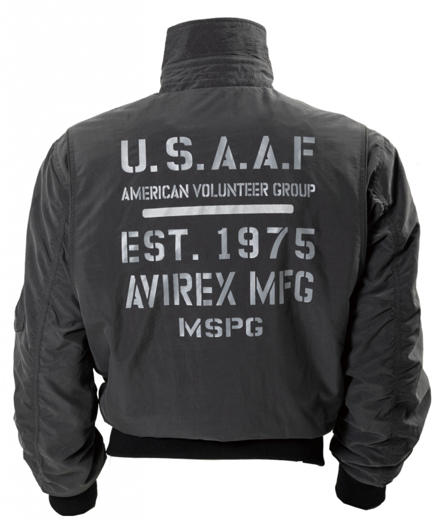 ブラック　AVIREX CWU-36P WIND BREAK FLIGHT JACKET ２りんかん