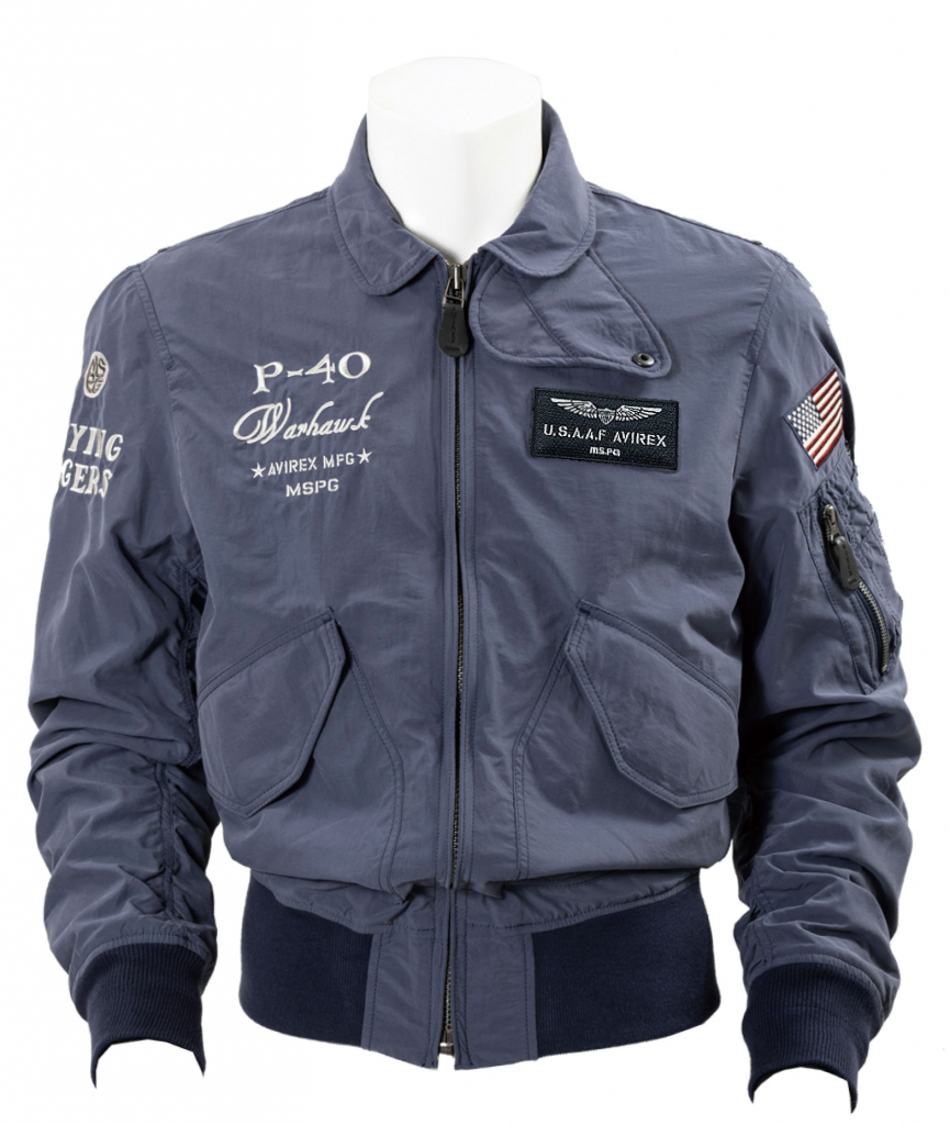 ブルー　AVIREX CWU-36P WIND BREAK FLIGHT JACKET ２りんかん