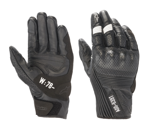 AS-DSL KEI GLOVE col.10 BLACK / 6123 FOREST BLACK WHITE RED FLUO