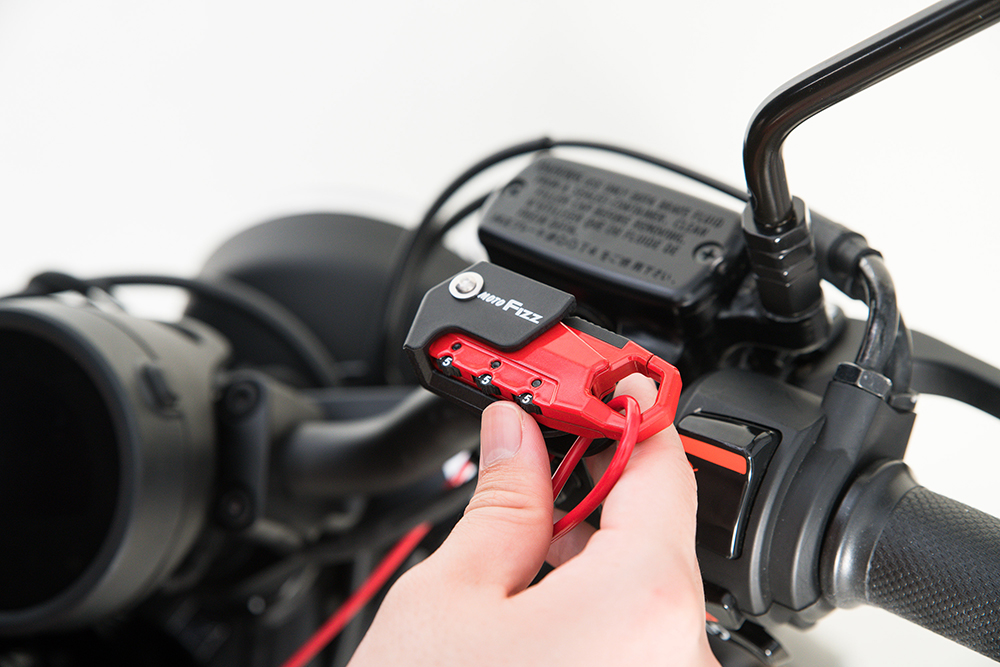 TANAX ヘルメット用ワイヤーロック ２りんかん