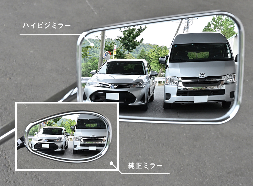 デイトナ ハイビジビリティミラー Z2タイプ｜２りんかん