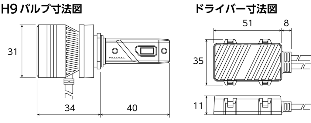Valenti moto LEDヘッドライトバルブ｜２りんかん