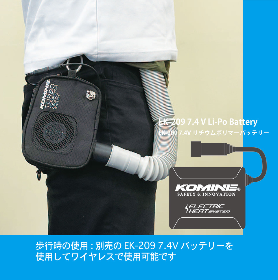 KOMINE KK-901 ターボファンボディークーリングタンクバッグ｜２りんかん