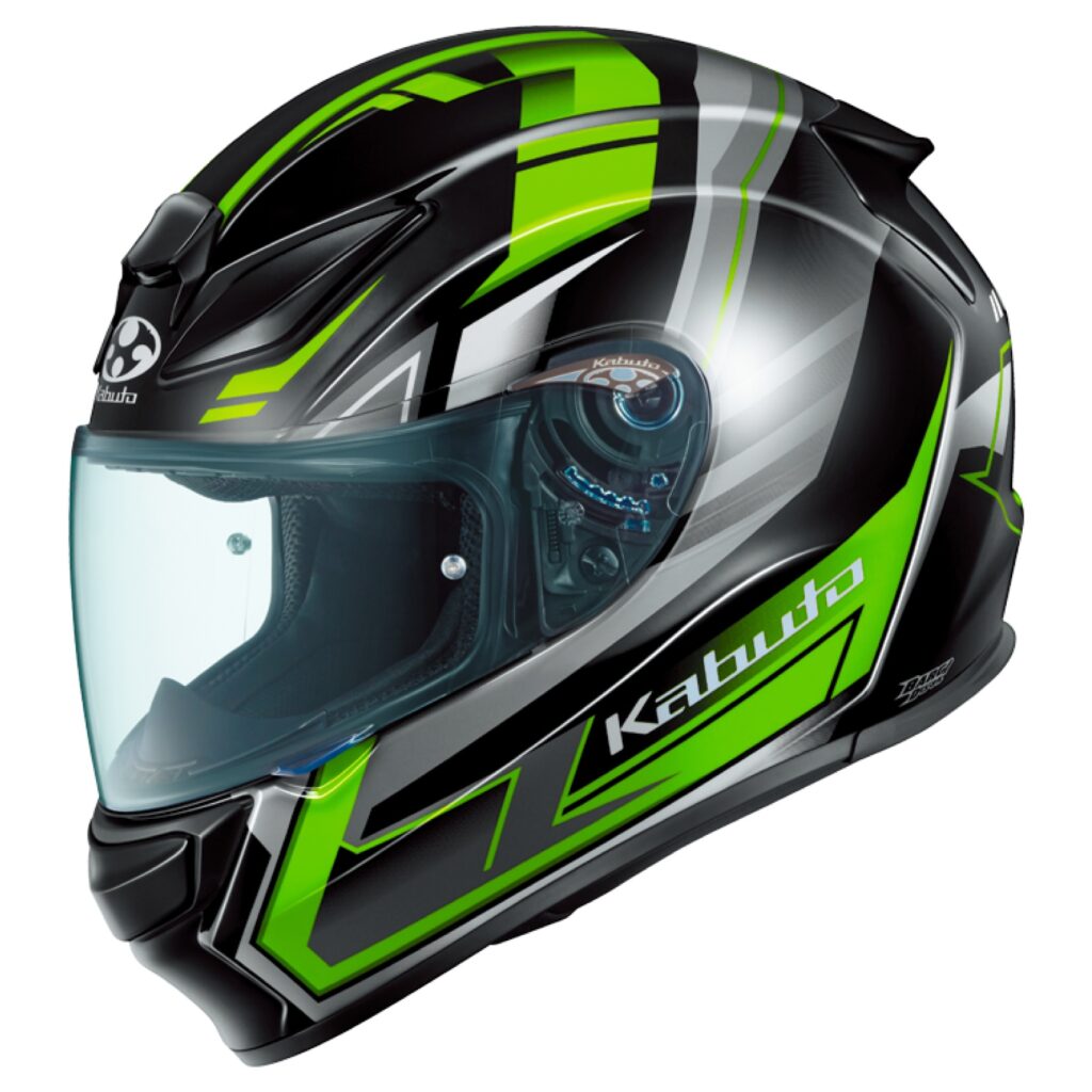 KABUTO 2りんかんオリジナルカラー SHUMA TREAD フラットブラックグリーン