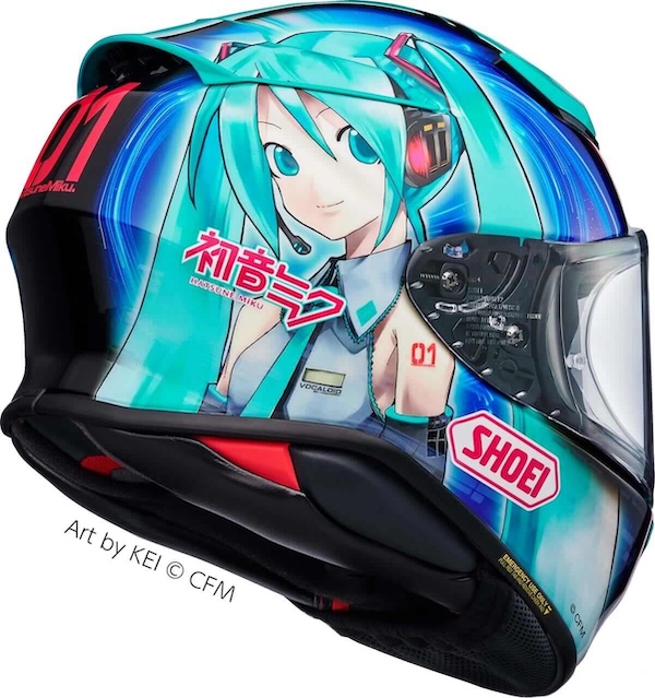 SHOEI 「初音ミク」とのコラボモデル「Z-8 初音ミク」｜２りんかん