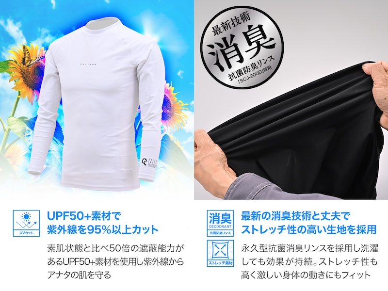 デイトナ酷暑対策_クイックフリーザーインナーシャツ&ウェットクールベスト｜２りんかん