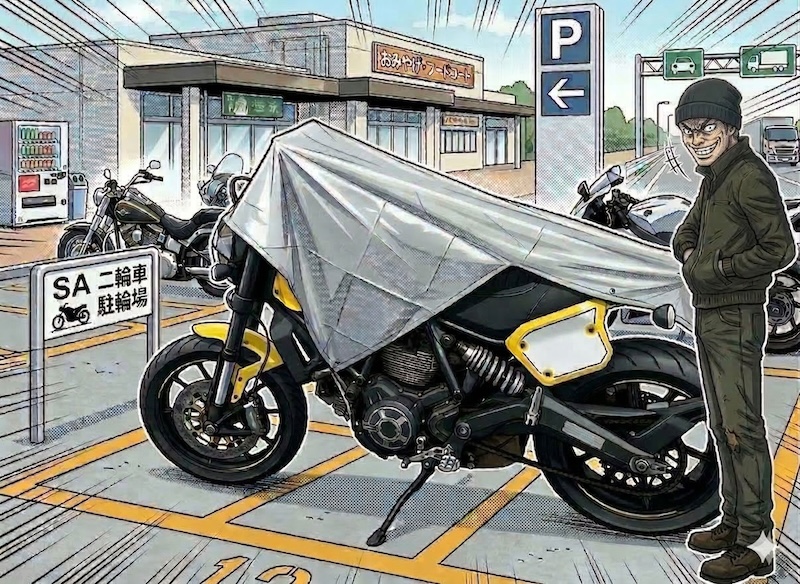 バイクの猛暑対策｜DM2_モトシェード｜２りんかん