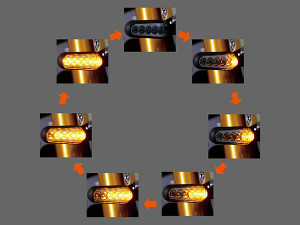 小倉、バイク用品、シーケンシャル、LED、ウインカー、車検、明るい